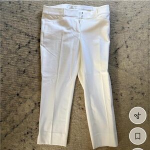 LOFT Women's white Straight Leg Pants